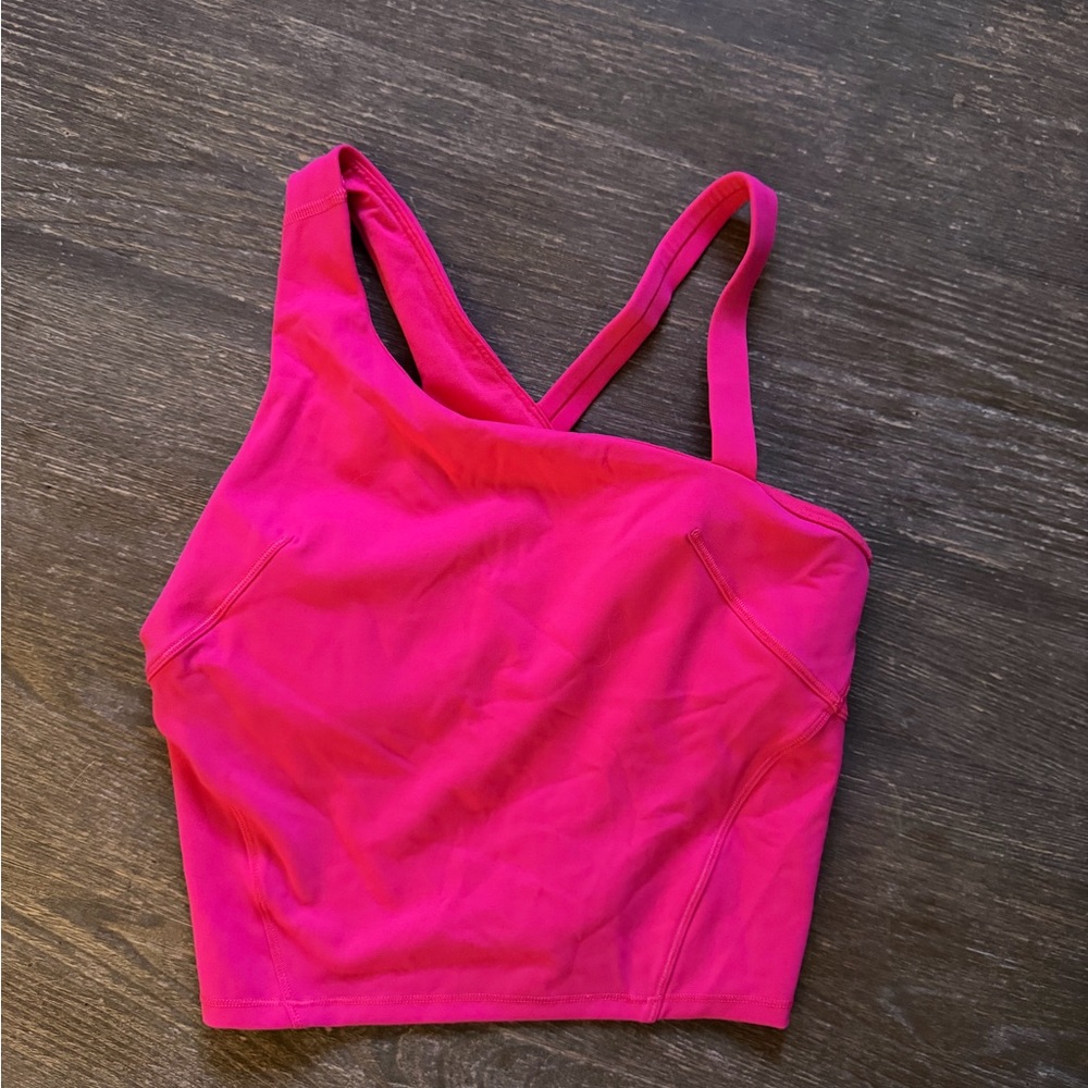 Lululemon Hot Pink Strappy Cropped Tank